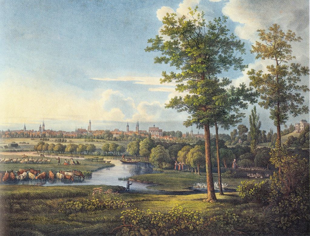 Blick von Richmond auf die Stadt