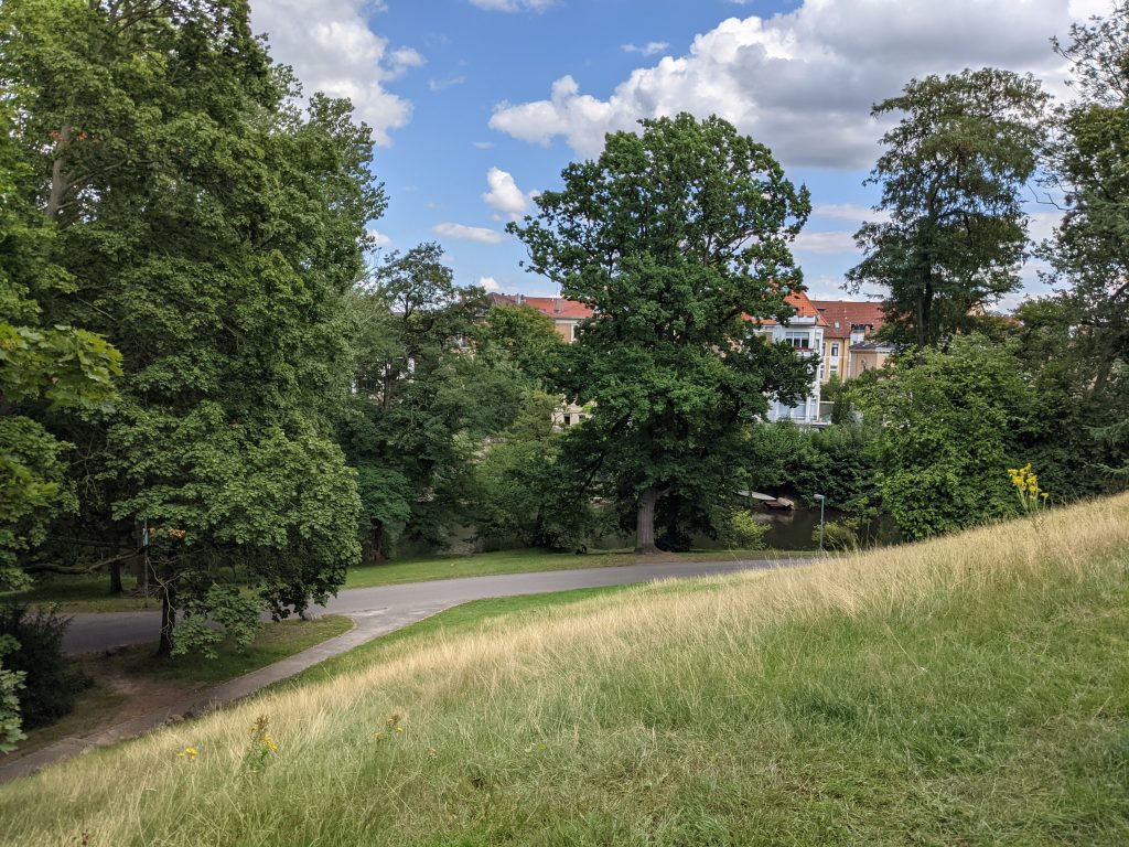 Blick von der Bastion im Theaterpark
