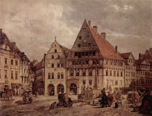 Gemälde Haus zum Stern von Ludwig Tacke