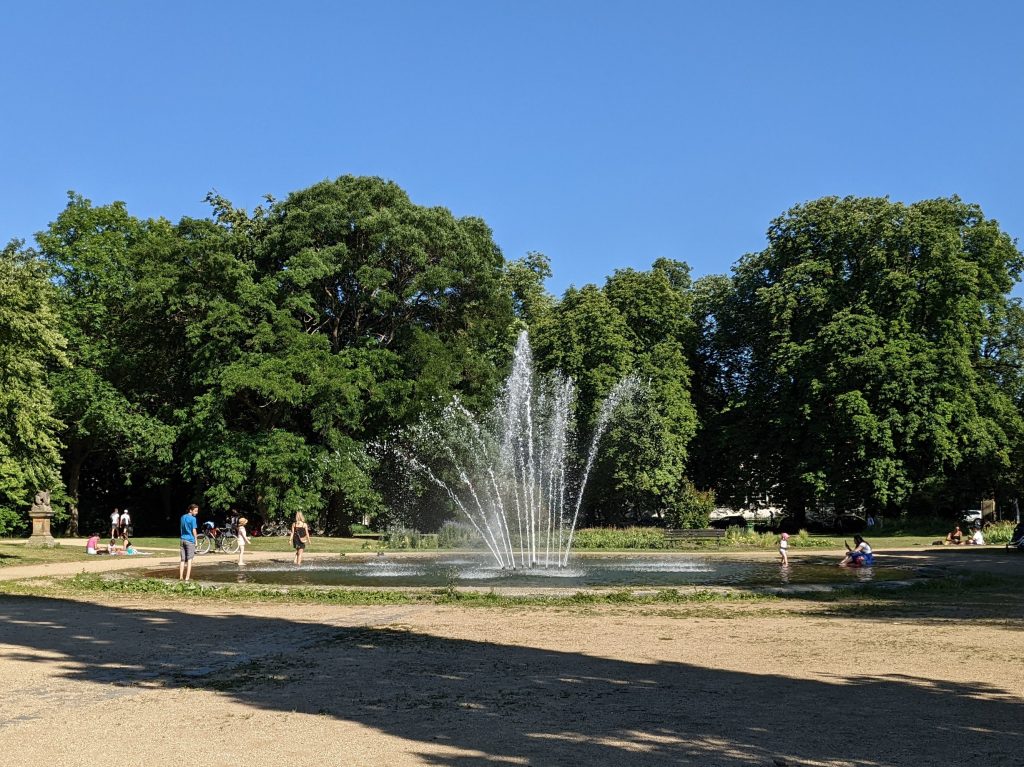 Springbrunnen im Inselwallpark